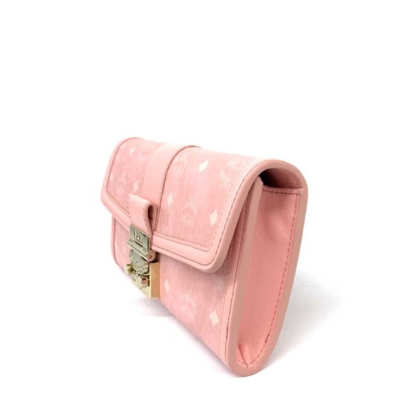 MCM Visetos Chain Wallet Pink - Picture 2 of 10